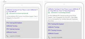 Expanded Text Ads Comparison