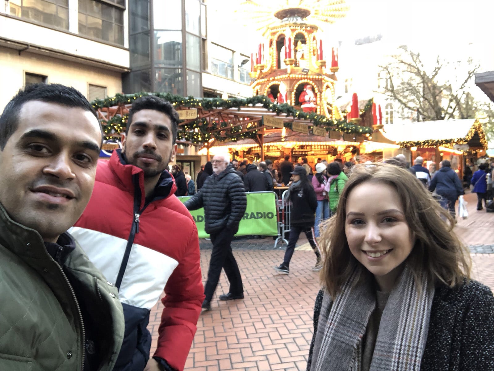 Team at the Christmas Markets 2018