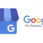 Google My Business logo with blue shop