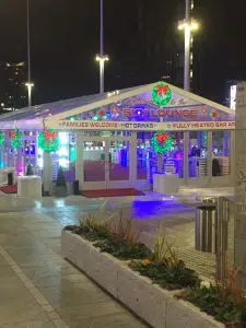 Birmingham Sky Lounge ice rink from outside