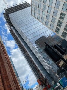 Outside view of Birmingham's tallest building 