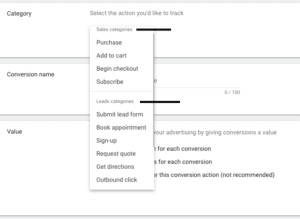 Google's Testing New Conversion Action