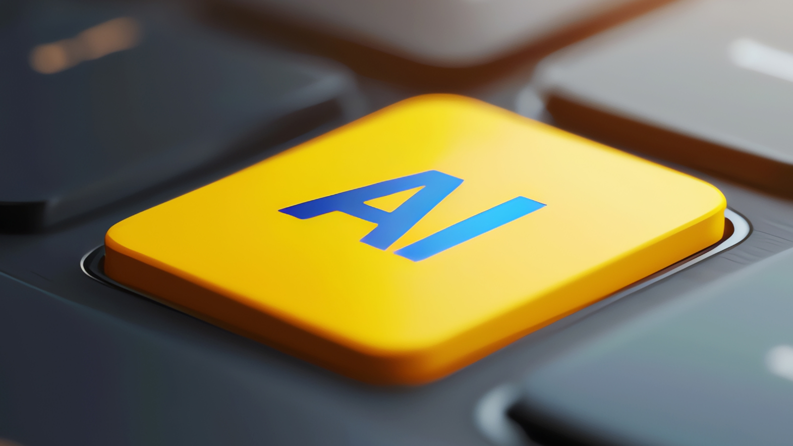 PPC strategy AI integration. Yellow button with AI text